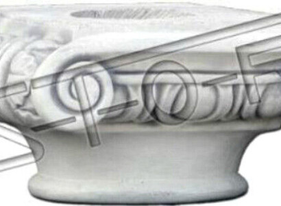 Krone für Säulen Säule Statuen Dekoration 15cm Stein Figuren Antik